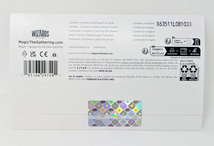 SDCC 2025 Secret Lair A Devastation of Dragons Roadshow Rainbow Foil Exclusive