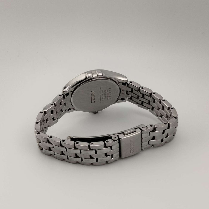 I Like Mikes Mid Century Modern Watches Seiko Women's Watch, Mother of Pearl Dial, Stainless Steel Bracelet Strap