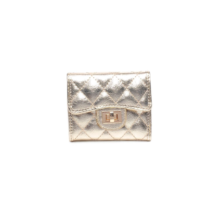Shantel Quilted Wallet- Gold