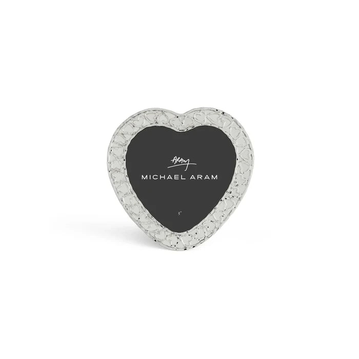 Silver Heart Frame 5"