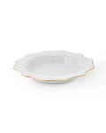 Simply Anna Antique White Rimmed Soup Plate