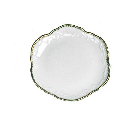 Simply Anna White and Gold Bread and Butter Plate