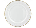 Simply Anna White and Gold Dinner Plate