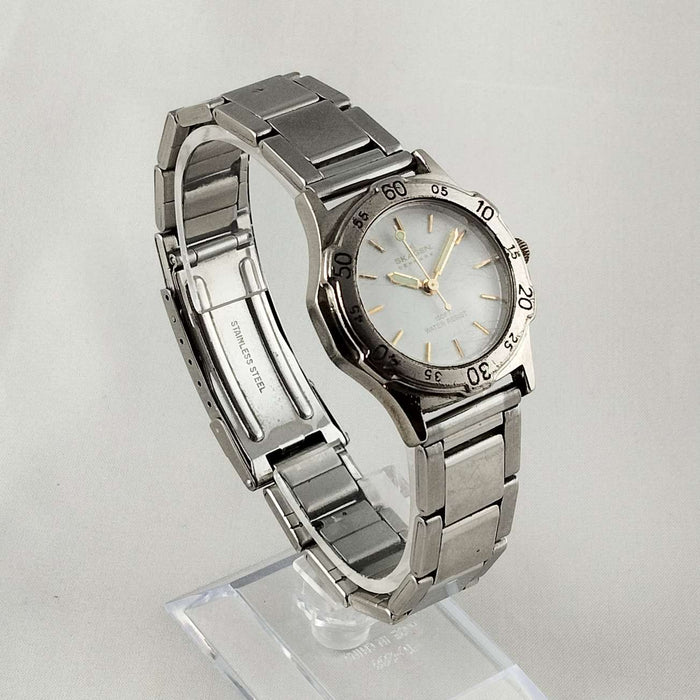 I Like Mikes Mid Century Modern Watches Skagen Men's Divers Watch, Glow in the Dark Hands, Bracelet Strap