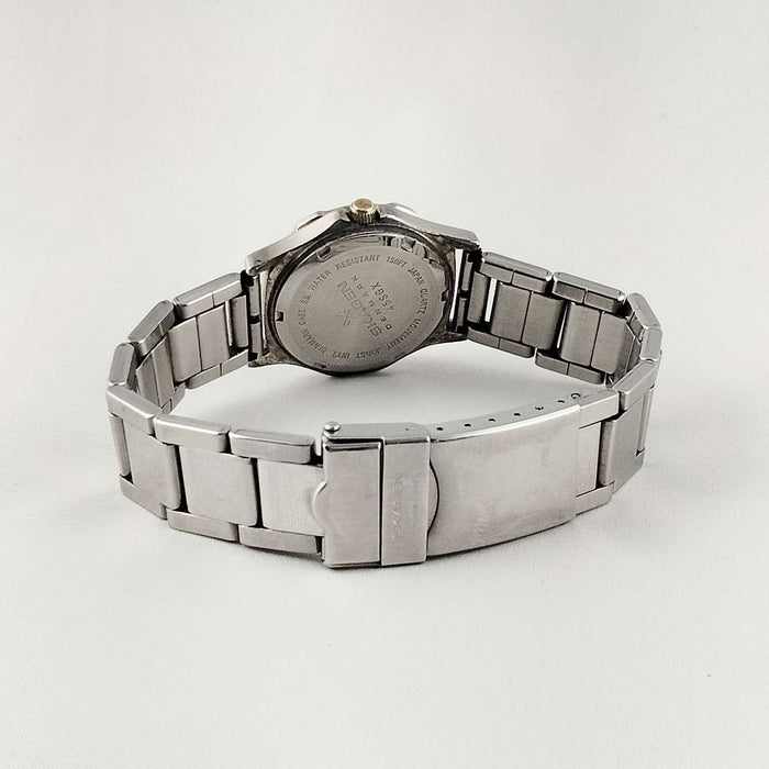 I Like Mikes Mid Century Modern Watches Skagen Men's Divers Watch, Glow in the Dark Hands, Bracelet Strap