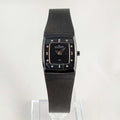 I Like Mikes Mid Century Modern Watches Skagen Women's Watch, Jewel Hour Markers, Black Mesh Strap