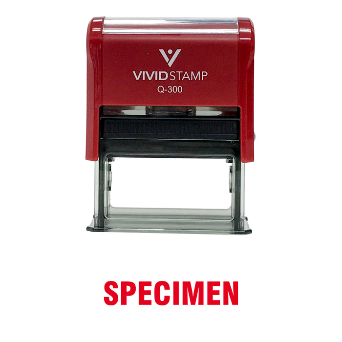 SPECIMEN Self Inking Rubber Stamp