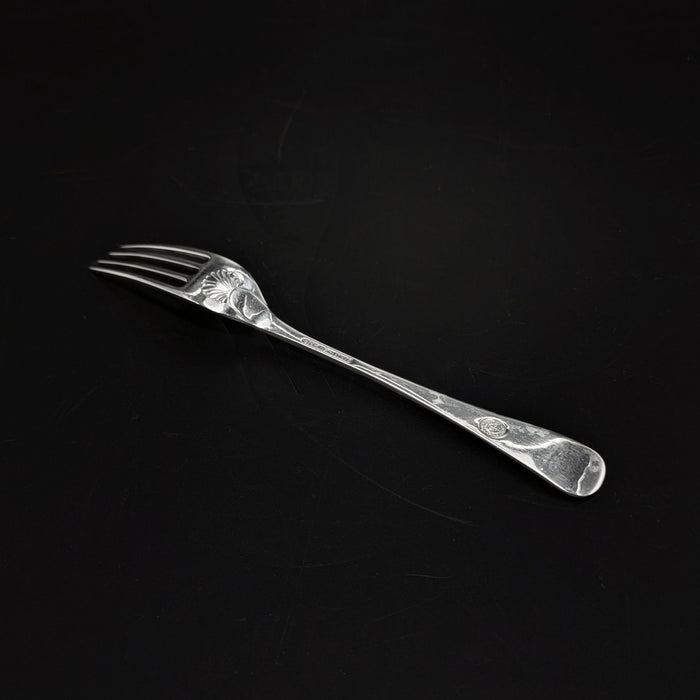 Stieff "Williamsburg Shell" Sterling Silver Individual Salad Fork
