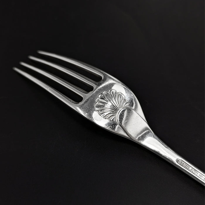 Stieff "Williamsburg Shell" Sterling Silver Individual Salad Fork