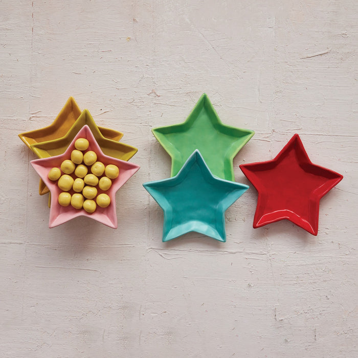 Stoneware Star Shaped Dish