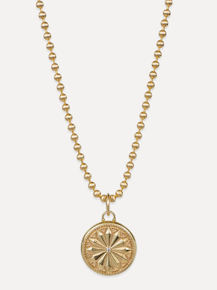 Sun Lotus Locket Charm