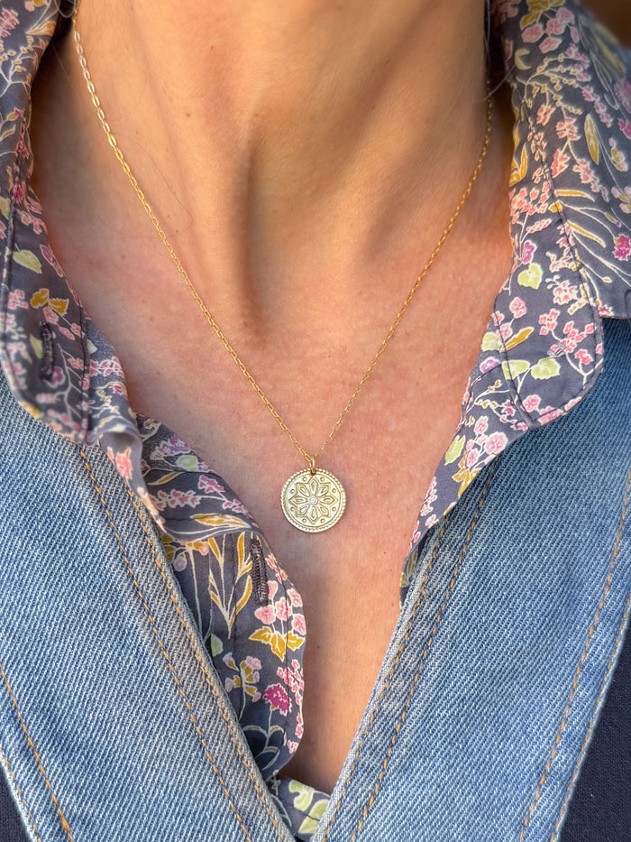 Sun Lotus Necklace