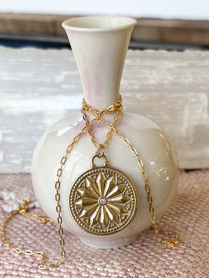 Sun Lotus Necklace