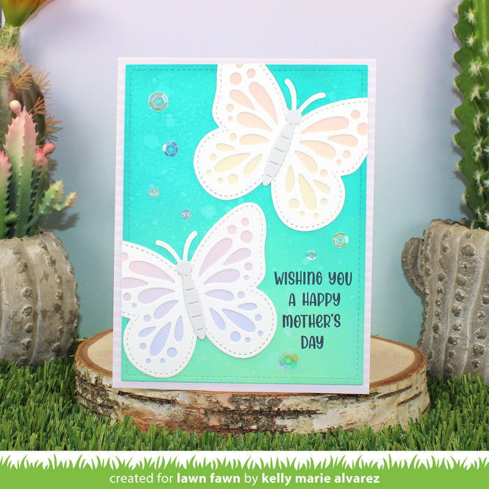 ta-da! diorama! butterfly window add-on