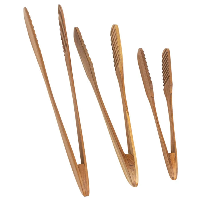 Teak Tongs