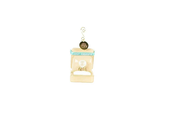 THE Ring Box Glass Shaped Ornament