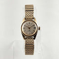 I Like Mikes Mid Century Modern Watches Timex Unisex Gold Tone Watch, Textured Stretch Strap
