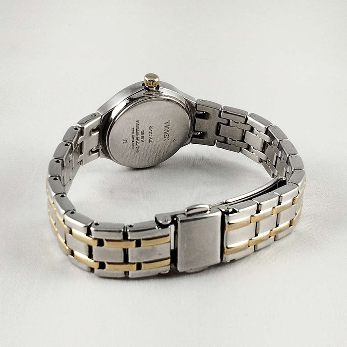 I Like Mikes Mid Century Modern Watches Timex Unisex Indiglo Silver Tone Watch, Bracelet Strap