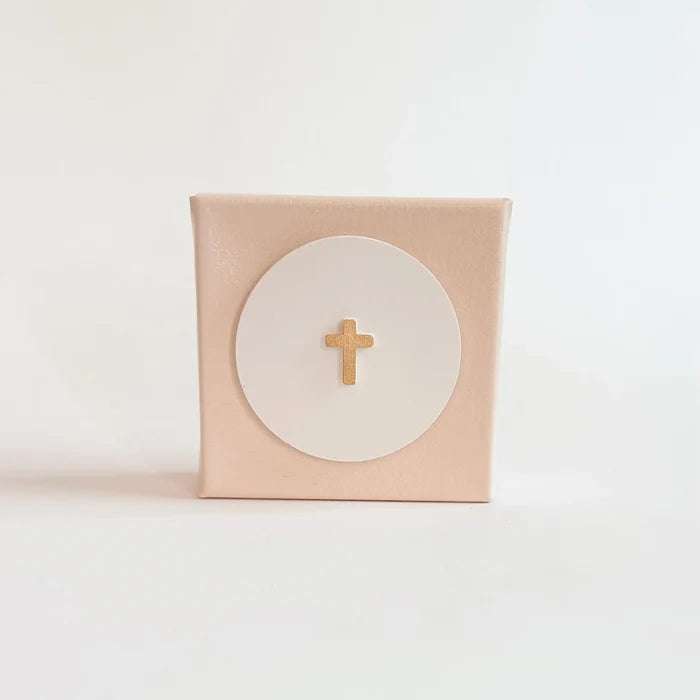 Tiny Cross Intaglio Canvas