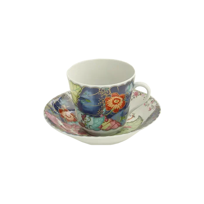 Tobacco Leaf Tea Cup & Saucer