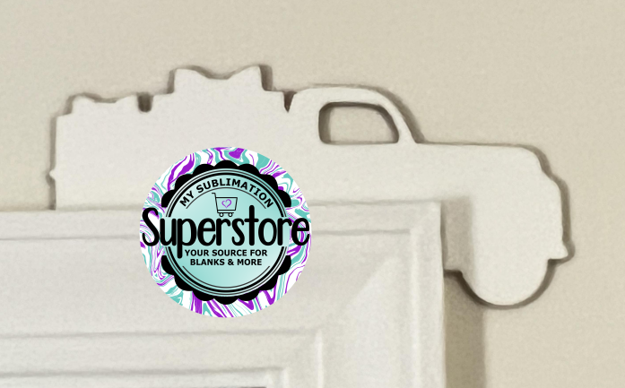 Truck with GIFTS -  Corner Door Sitter - Sublimation Blank