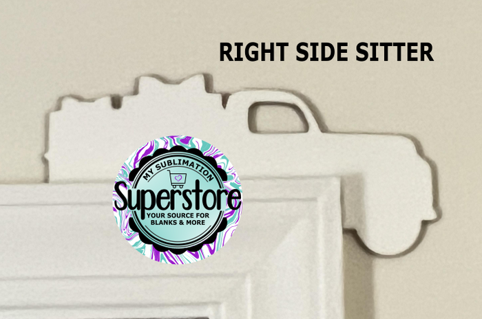 Truck with GIFTS -  Corner Door Sitter - Sublimation Blank
