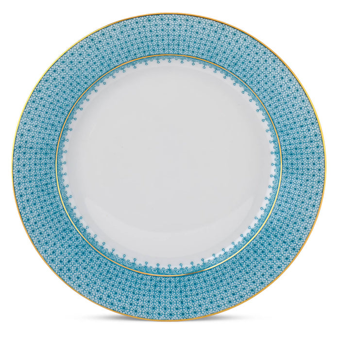 Turquoise Lace Dinner Plate