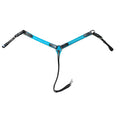 TURQUOISE SUEDE BUCKSTITCH PONY BREASTCOLLAR