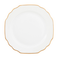 Ultra-White Georgian Gold Dinner Plate