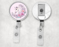 Unicorn Wreath Art Badge Reel