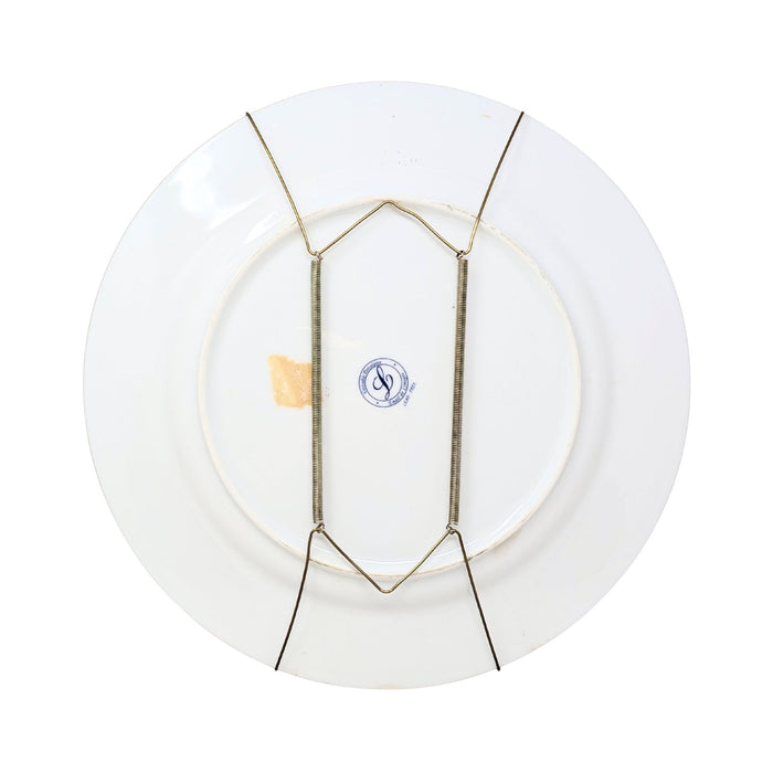 Veritable Porcelaine Email de Limoges Faberge Easter Egg 12" Charger Plates (6)