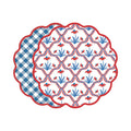 VIDA Americana Floral and Gingham Reversible Placemat