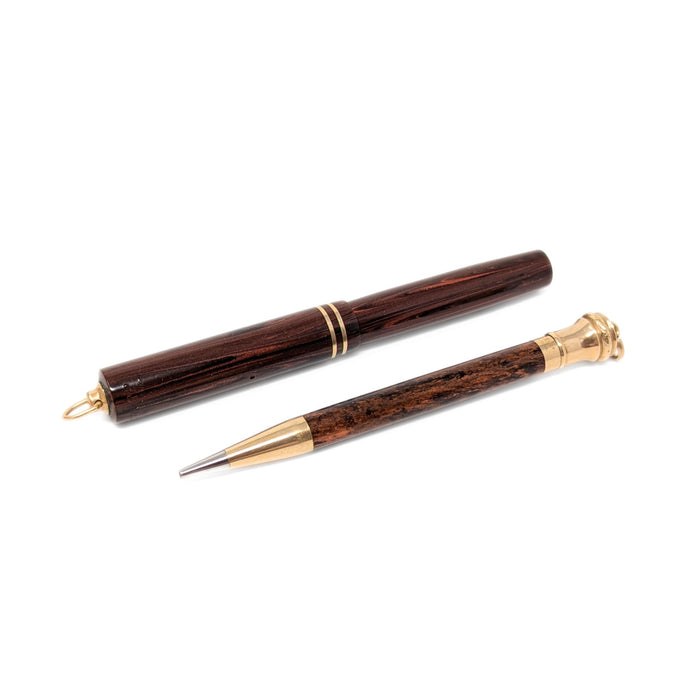 Wahl Products Ring-Top Rosewood Finish Fountain Pen & Eversharp Pencil