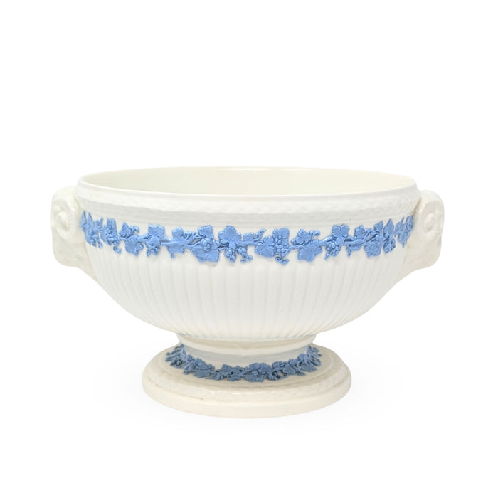 Wedgwood "Lavender on Cream" Rams Head Footed Bowl
