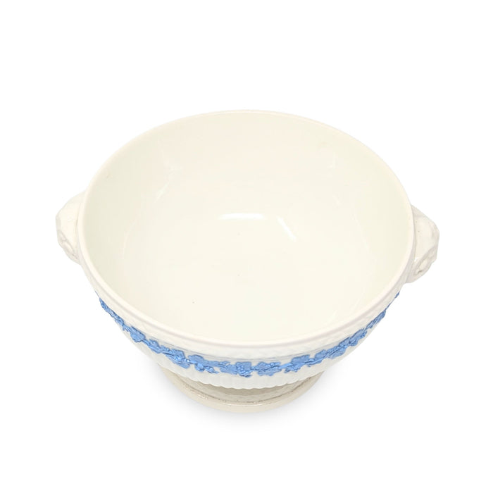 Wedgwood "Lavender on Cream" Rams Head Footed Bowl