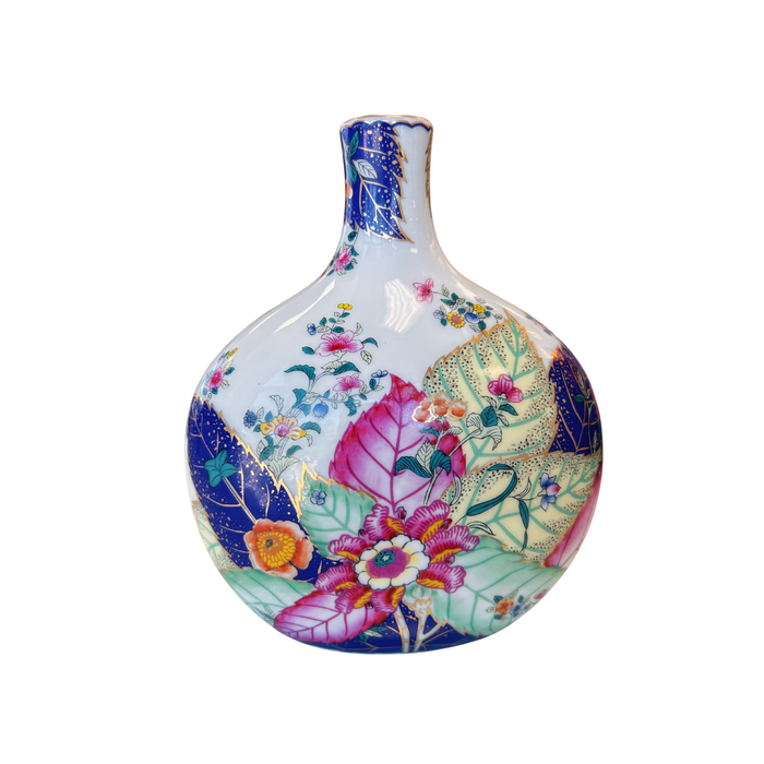 White Tobacco Leaf 8" Vase