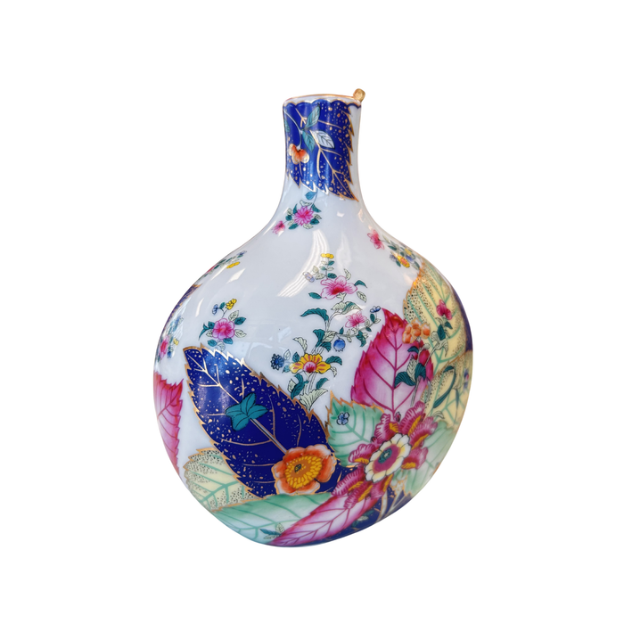 White Tobacco Leaf 8" Vase