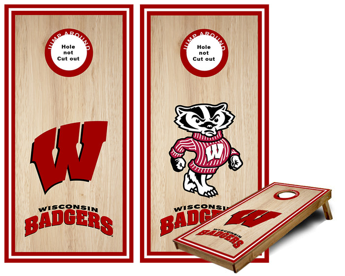 Wisconsin Badgers Cornhole Wraps