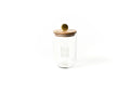 WOODEN LID HAPPY EVERYTHING GLASS JAR