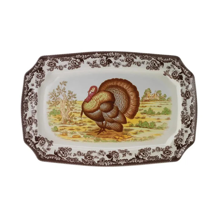 Woodland Turkey Rectangular Platter