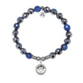 You Get To Charm with Silver Dipped Sky Blue Agate Gemstone Bracelet